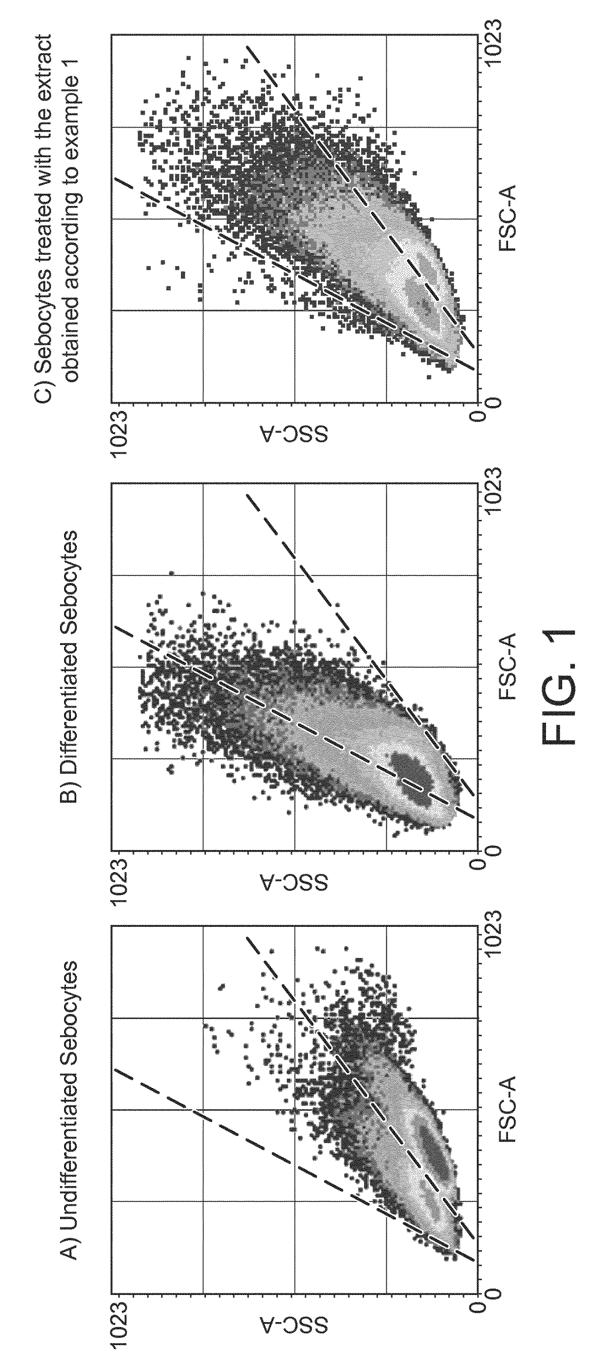 Cosmetic and/or pharmaceutical composition containing a bacterial extracellular product from pseudoalteromonas antarctica, and use thereof