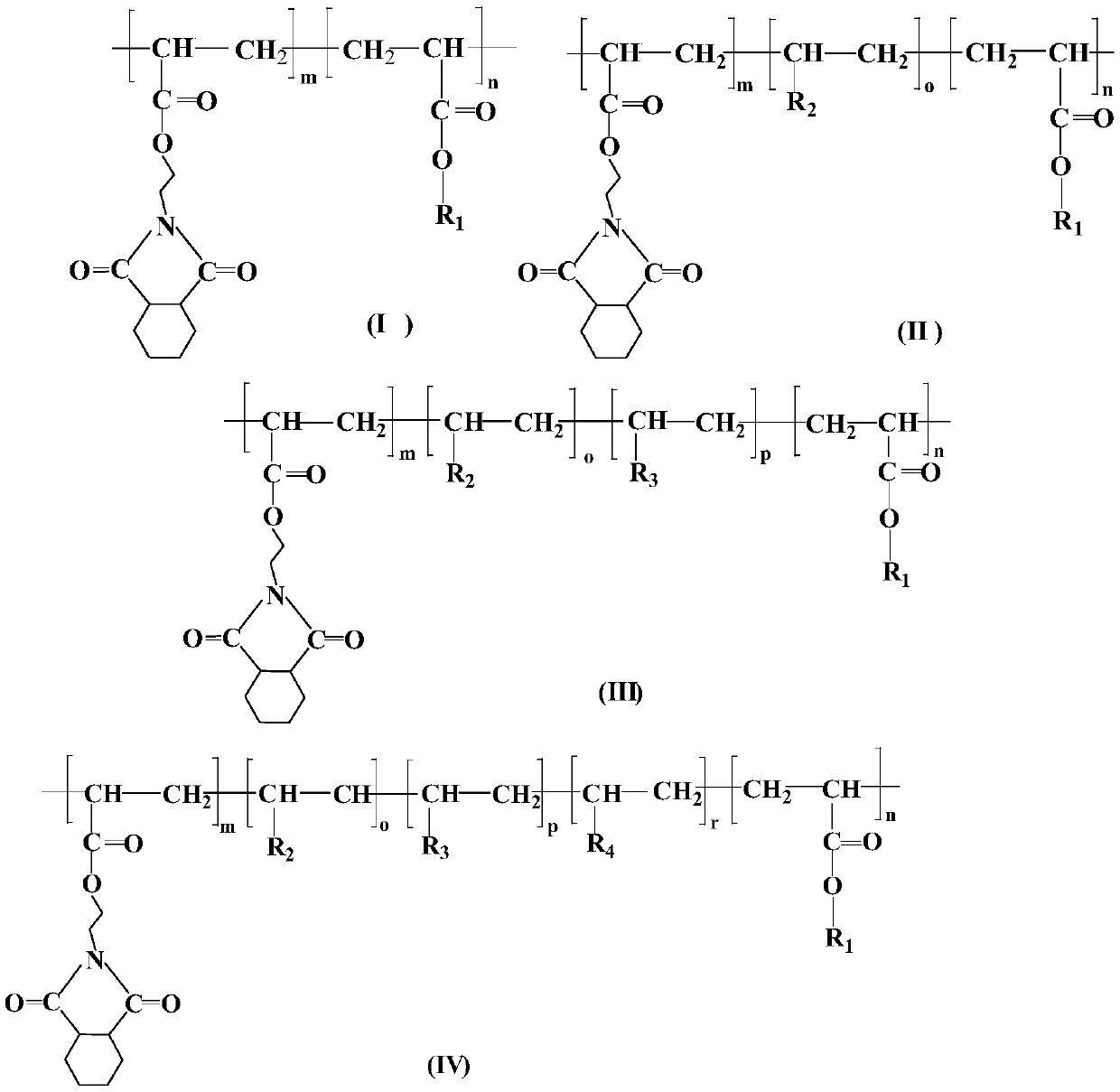 A photosensitive imaging composition comprising cyclohexaneamide monofunctional acrylate copolymer