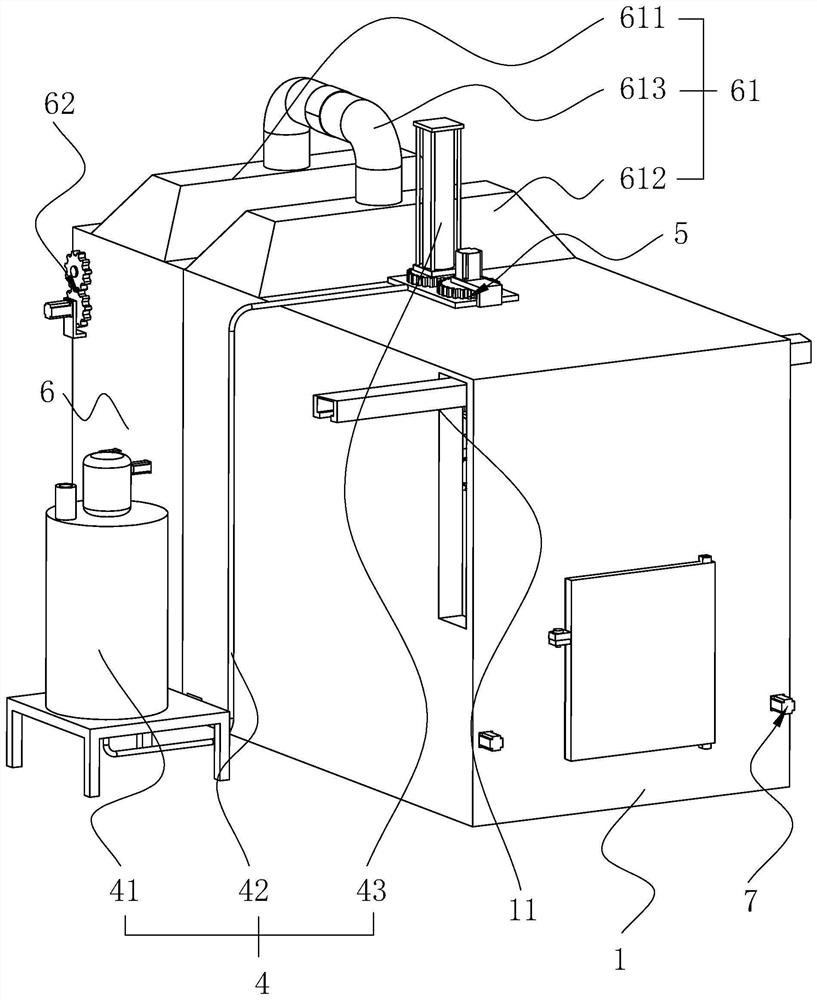 A paint spraying equipment for motor housing