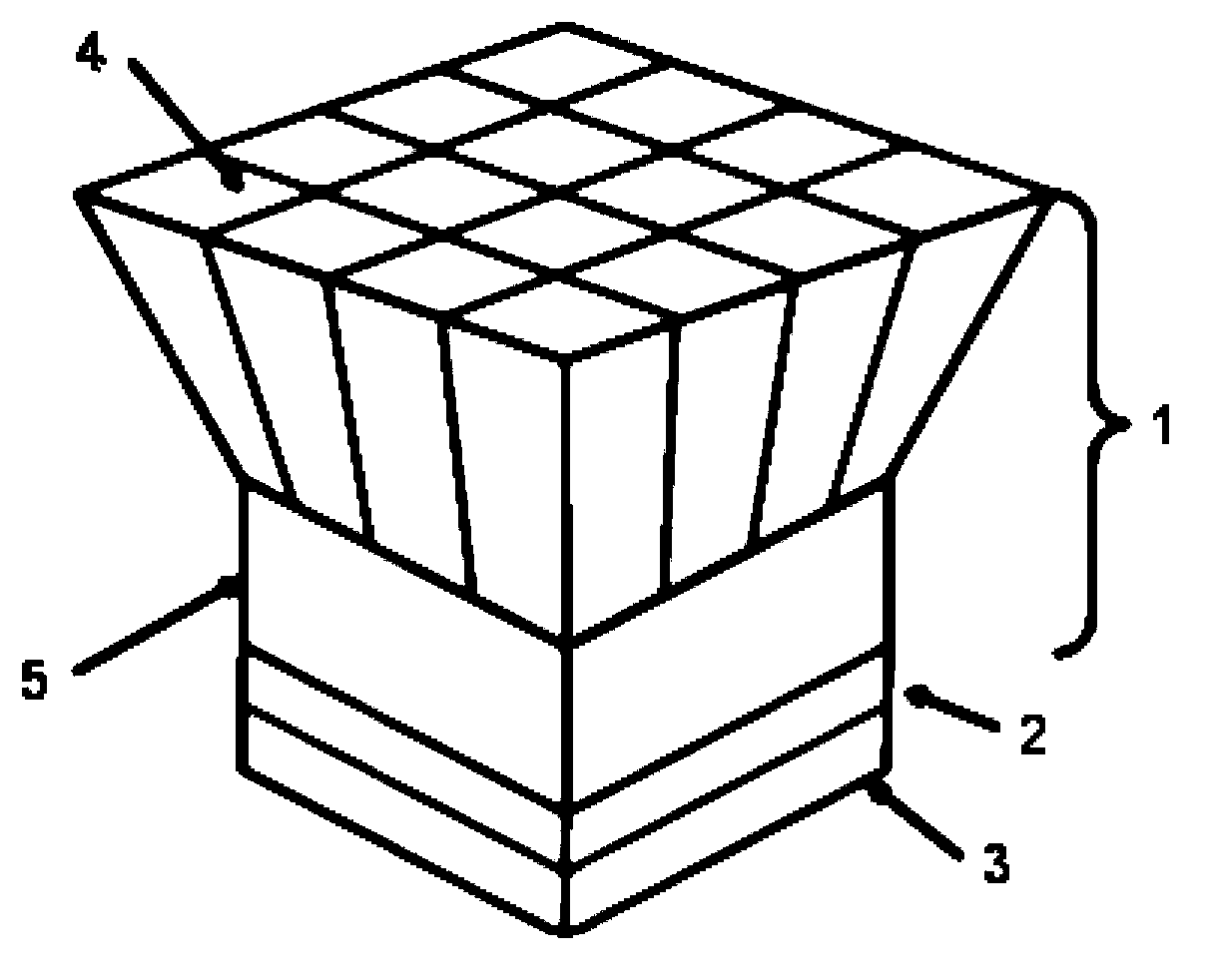Multilayer scintillation crystal and PET prober