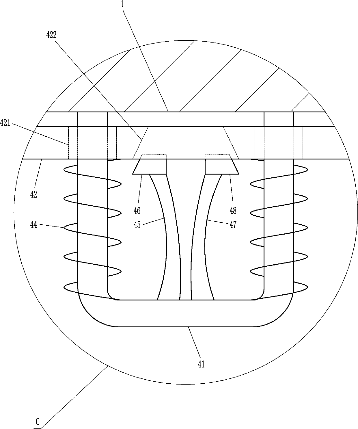 External ear cleaning device convenient to use and used for otolaryngology department