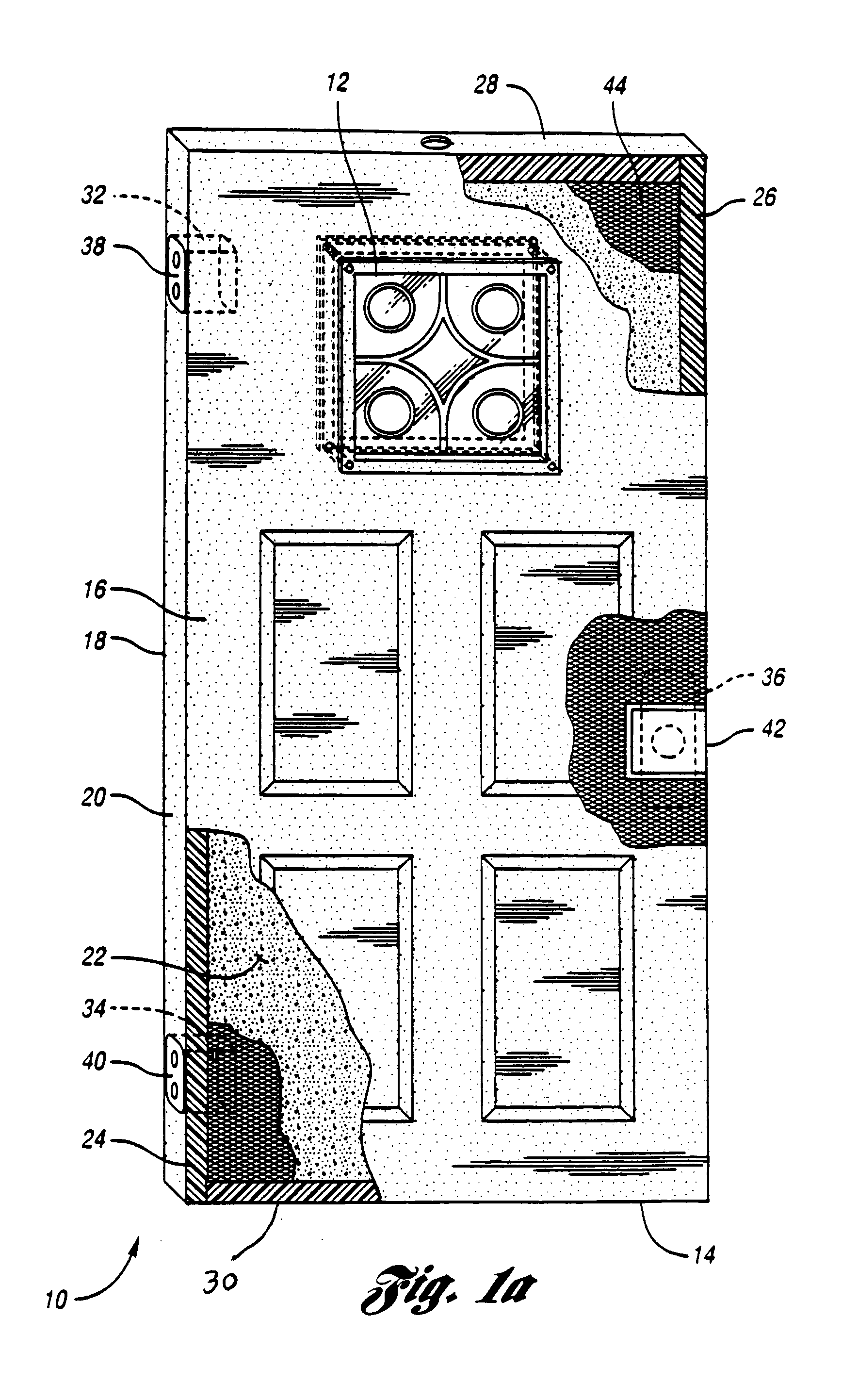 Method and system for providing articles with rigid foamed cementitious cores