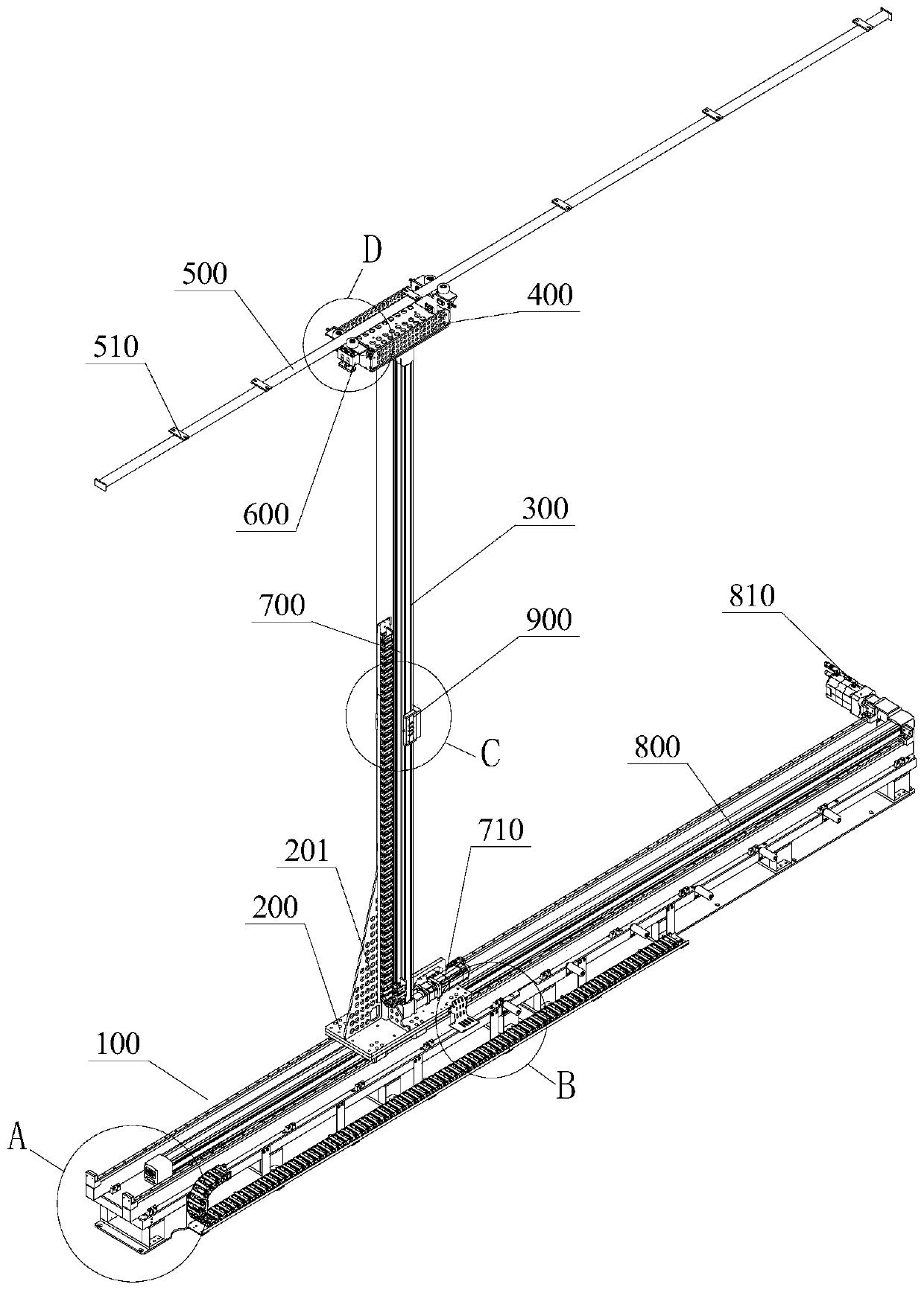 Stacker and power arm mechanism thereof