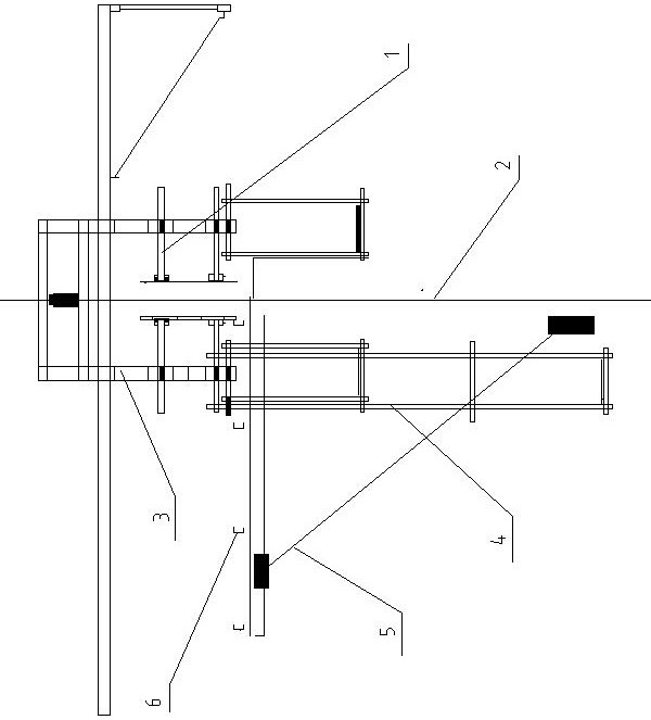 Synchronous construction method for cantilever structure and tower body of lookout tower