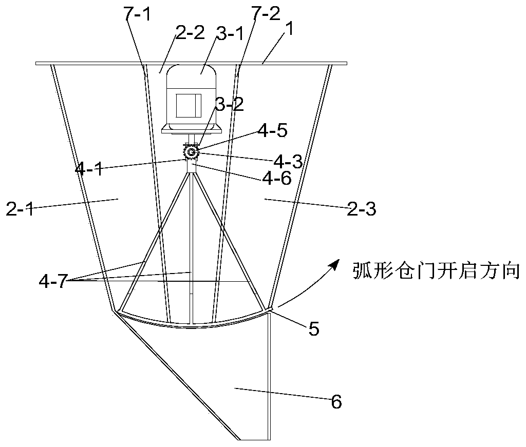 The method of step-by-step pouring hopper pouring concrete for large-graded aggregate concrete