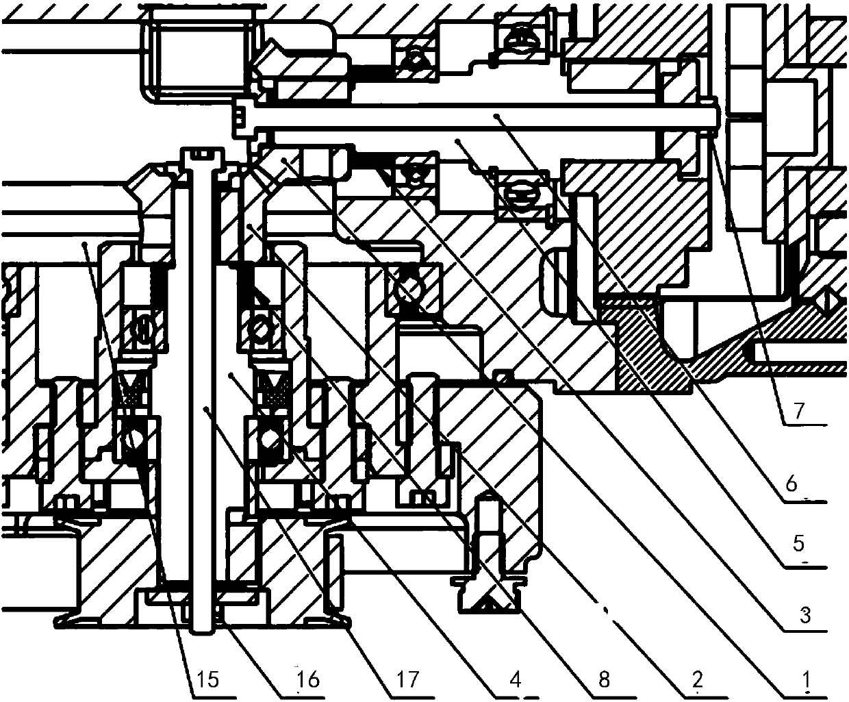 Gear clearance adjusting structure and robot