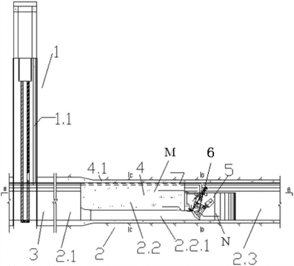 Ventilation hole and layout method after the diversion tunnel is rebuilt into arc gate control