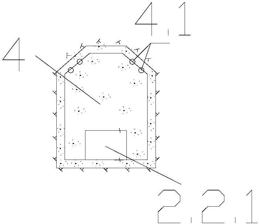 Ventilation hole and layout method after the diversion tunnel is rebuilt into arc gate control