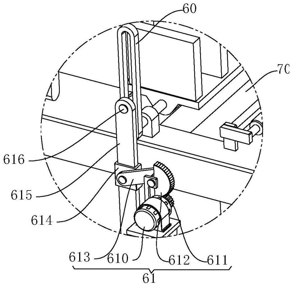 Automatic folding and storing device used after non-woven fabric production and working method