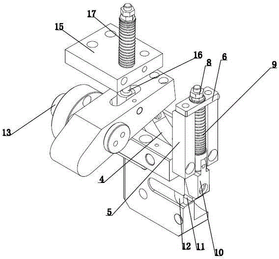 Integrated material cutting and feeding mechanism of cold heading machine