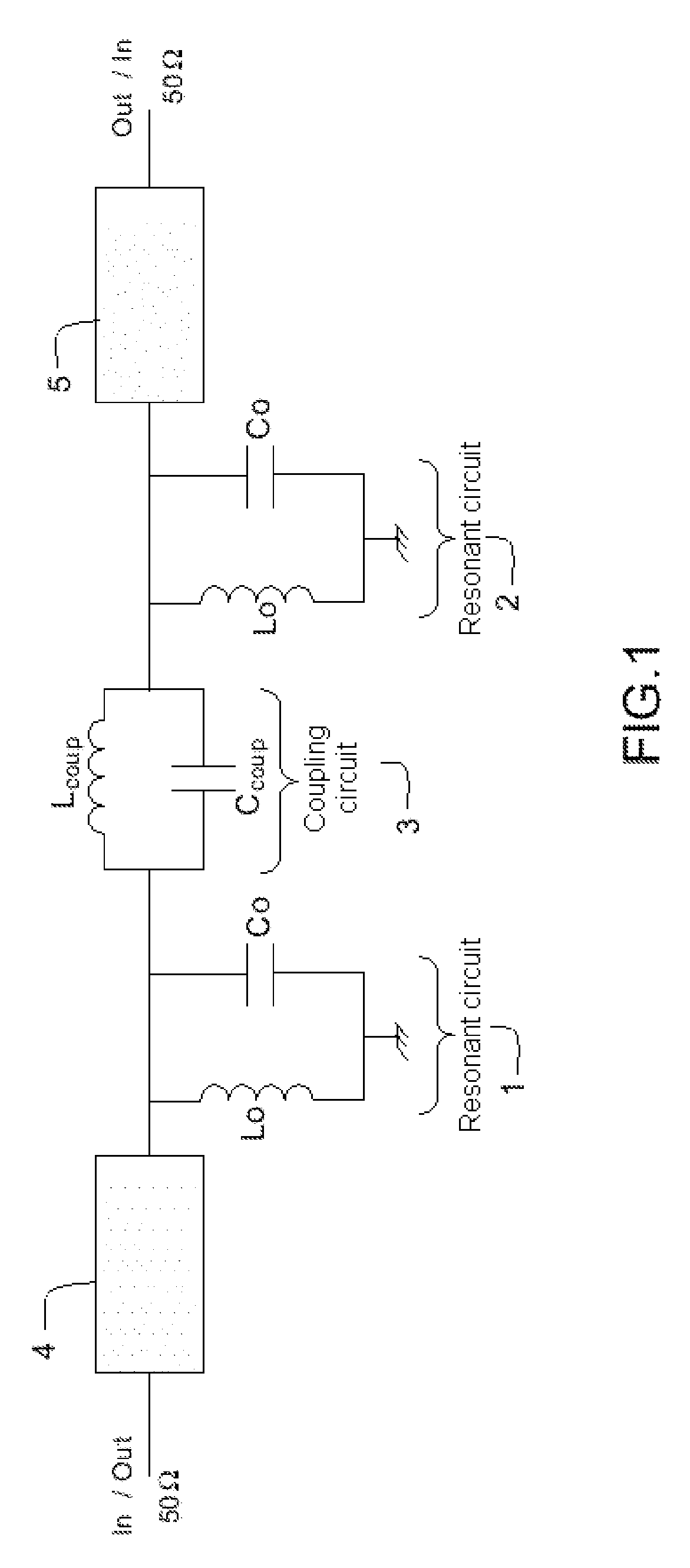 Filter that is variable by means of a capacitor that is switched using MEMS components