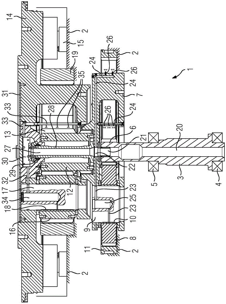 Planetary gear set and method for supplying oil to tooth engagement regions and bearings of a planetary gear set of said type