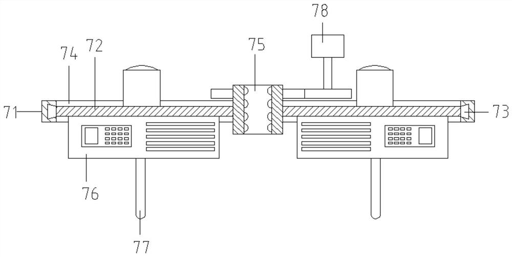 Distribution network cable corridor inspection device with buffer protection effect