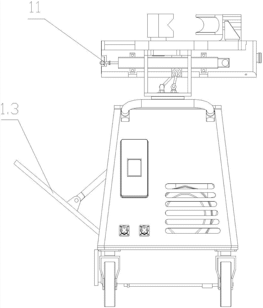 Numerical control hydraulic push-bending pipe bending machine and rebound compensation method thereof