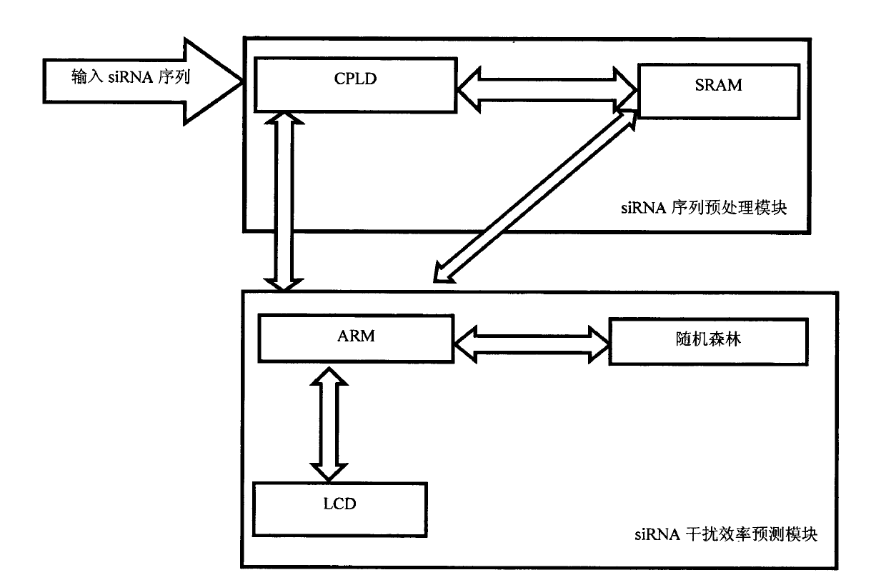 Novel method for forecasting siRNA interference efficiency based on ARM (Advanced RISC Machines) microprocessor