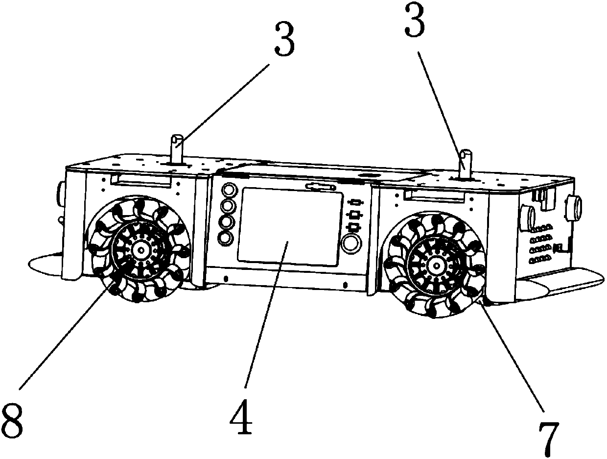 Mecanum-wheel omnidirectional mobile robot