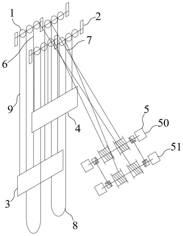 An ultra-deep vertical shaft multi-rope hoisting system and its guiding method