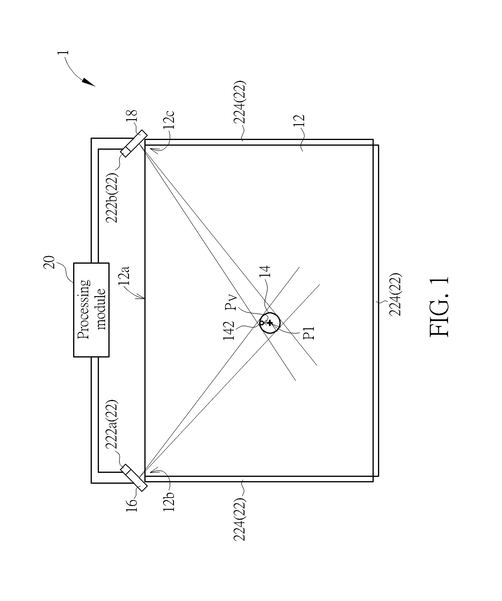 Touch locating method and optical touch system