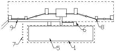 Floating LNG (liquefied natural gas) liquefying factory ship bottom-supported foundation structure and construction method thereof