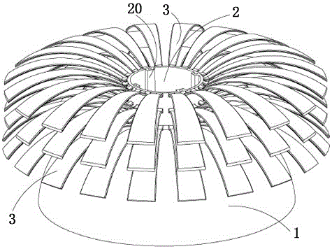 Art lamp shade and lamp body formed by same