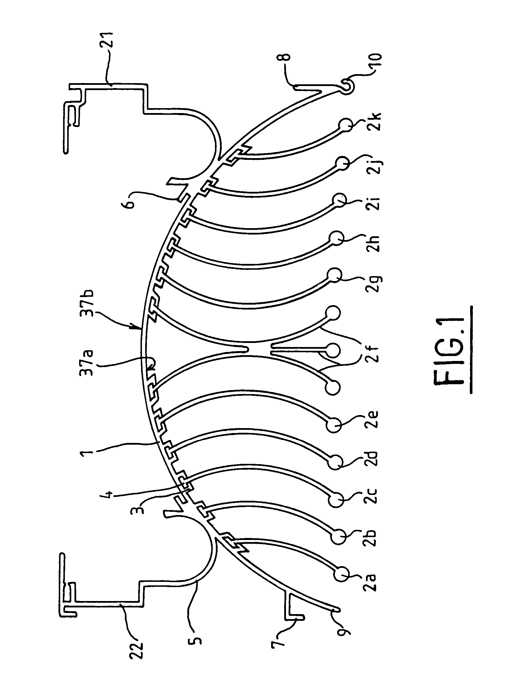 Temperature exchanging element made by extrusion, and its applications