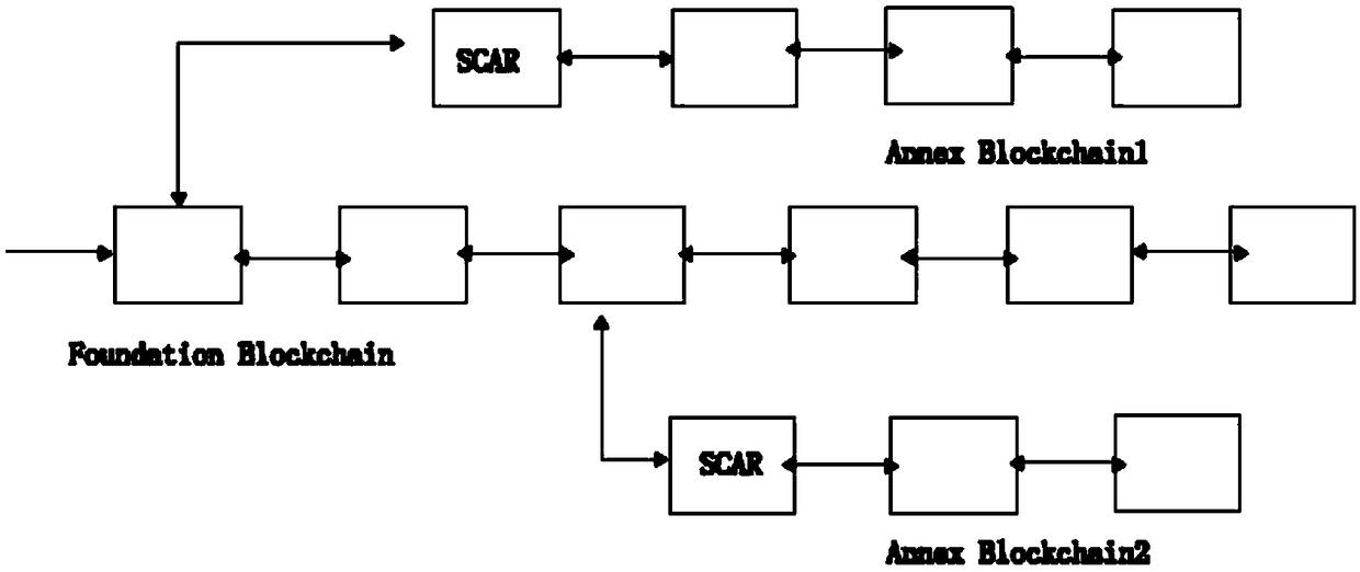 High extensible public block chain system for actual application