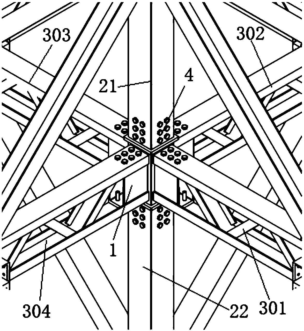 Fabricated steel-frame structure joint
