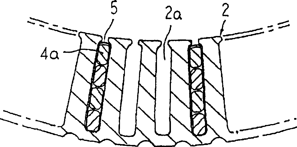 Stator of slewing electric machine