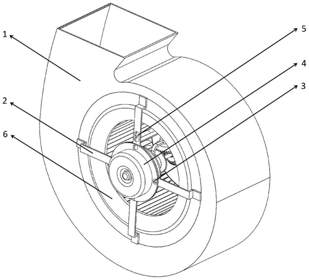 Double-impeller counter-rotating multi-wing centrifugal fan