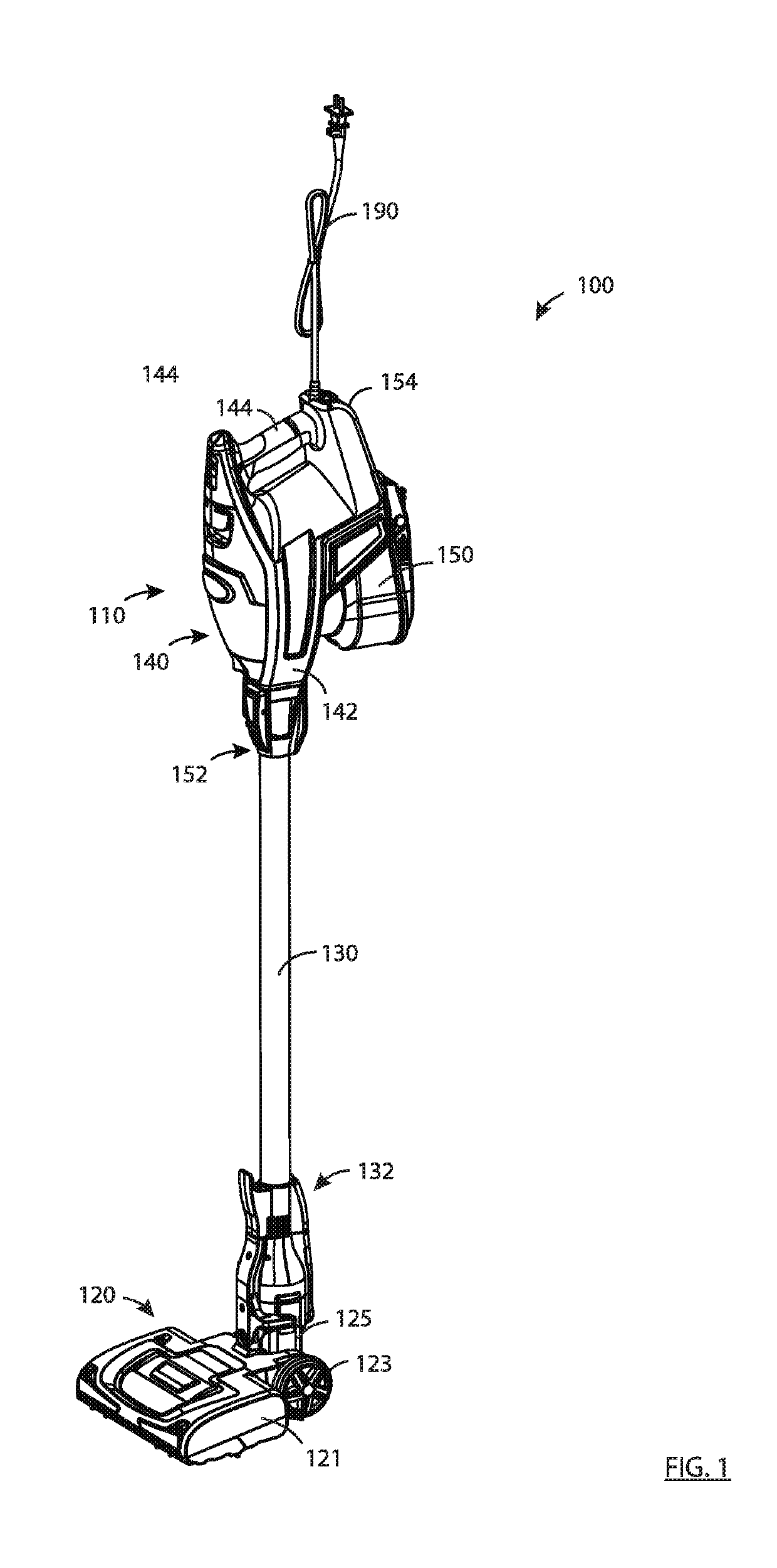 Rotatable brush for surface cleaning apparatus
