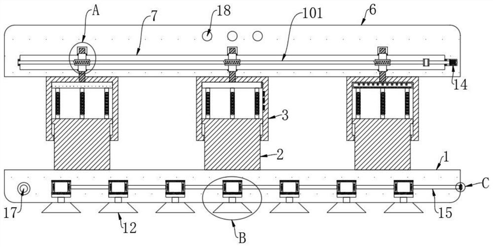 Aerobics treading and jumping device for physical training and training method of aerobics treading and jumping device