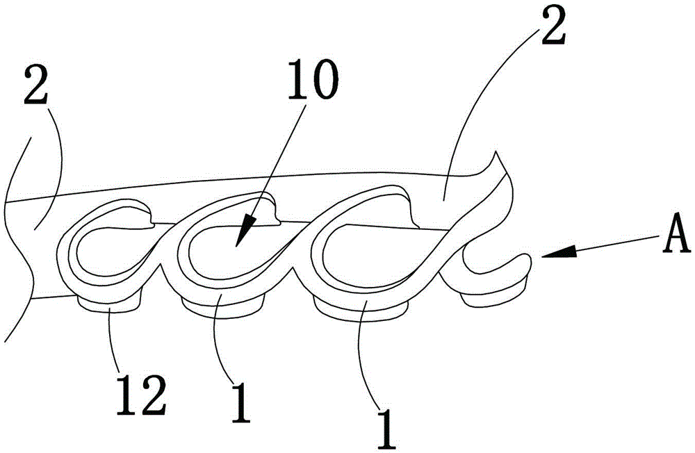 Rebound anti-side-slipping device for heel portion of shoe sole