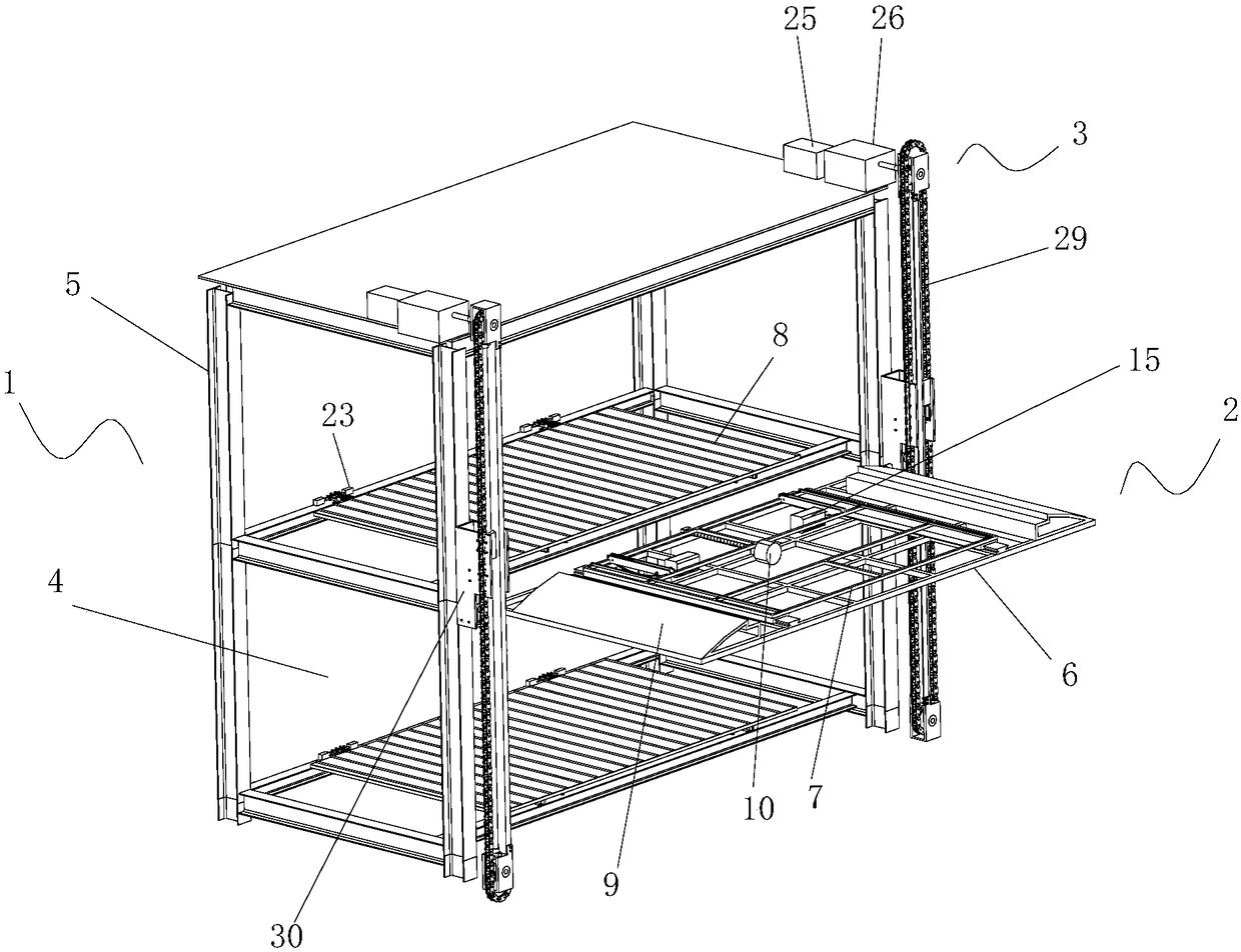 Multi-layer non-avoidance three-dimensional parking garage