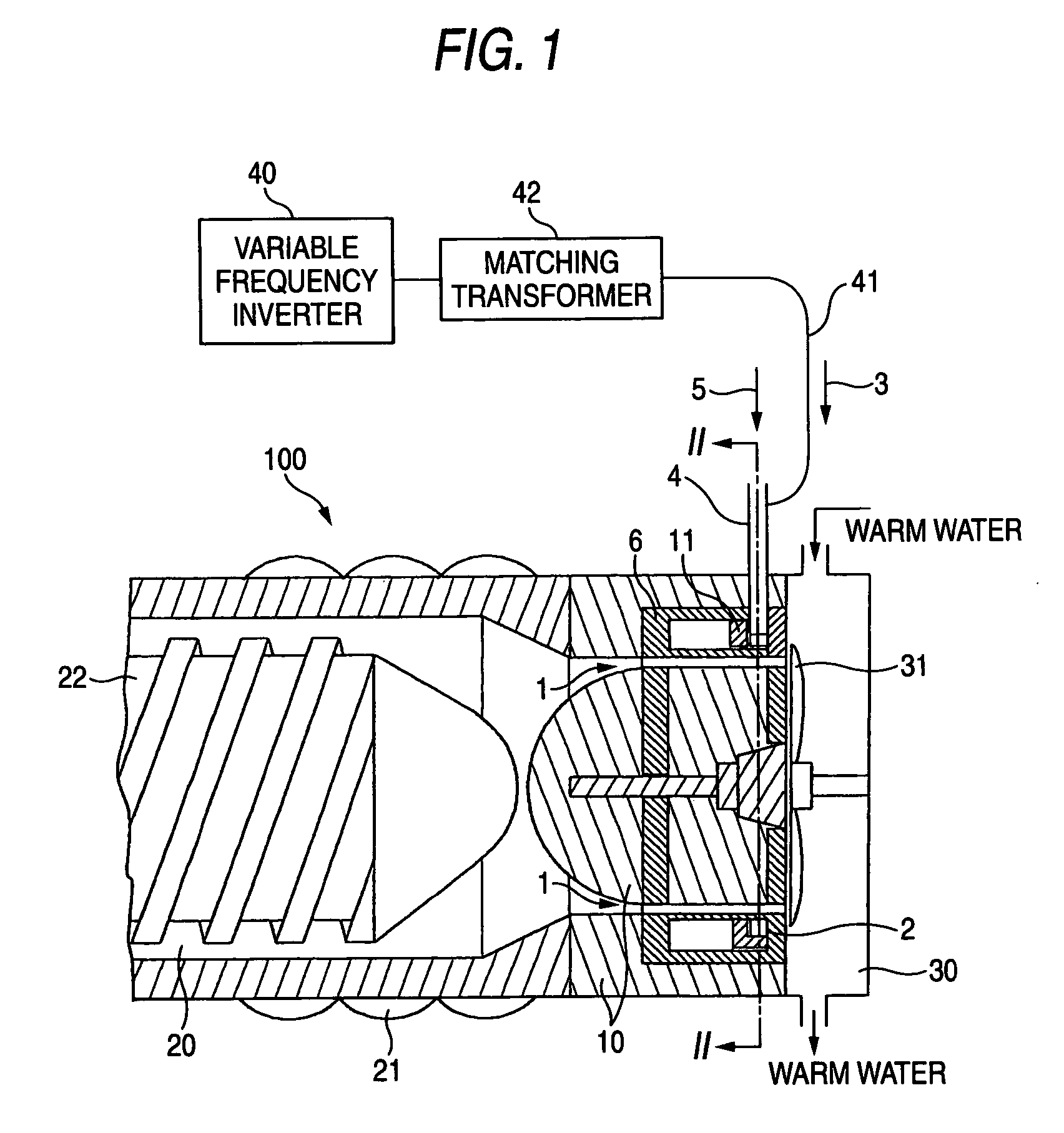 Method and apparatus for heating plastic extruding die