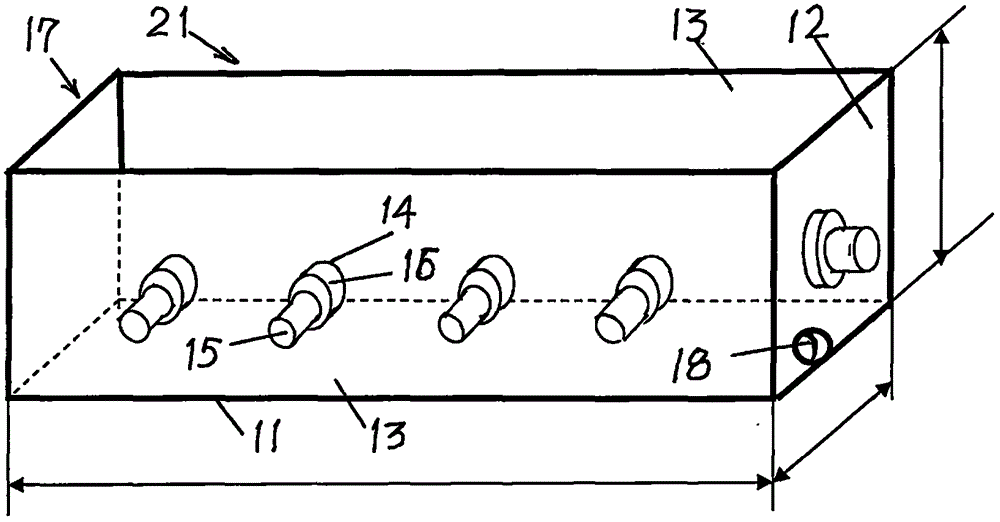 Counterweight combined water tanks for pressure test of foundation tubular piles and pressure test method