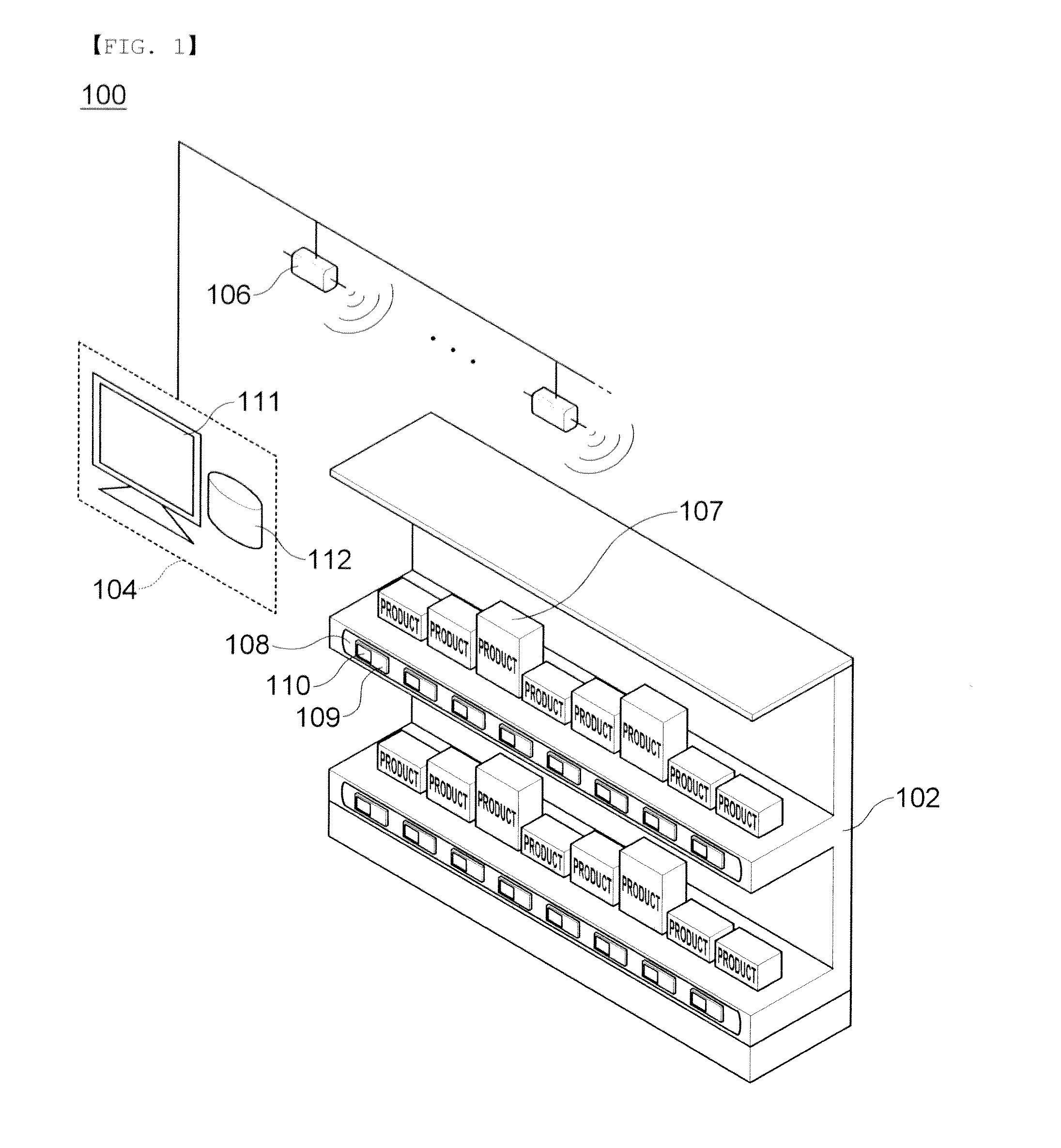 Electronic shelf label system and communicating method using the same