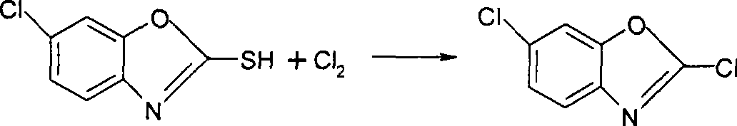Method for synthesizing 2,6-dichlorobenzoxazole