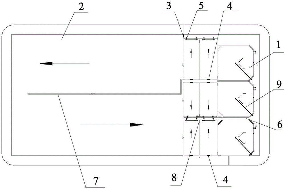 Water flow control method for an energy-efficient culture pond