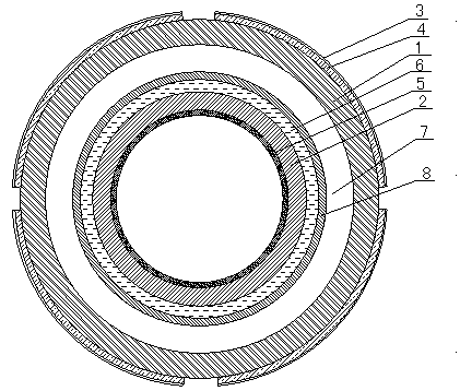 High-temperature-resistant and antioxidative heat-insulating petroleum pipe