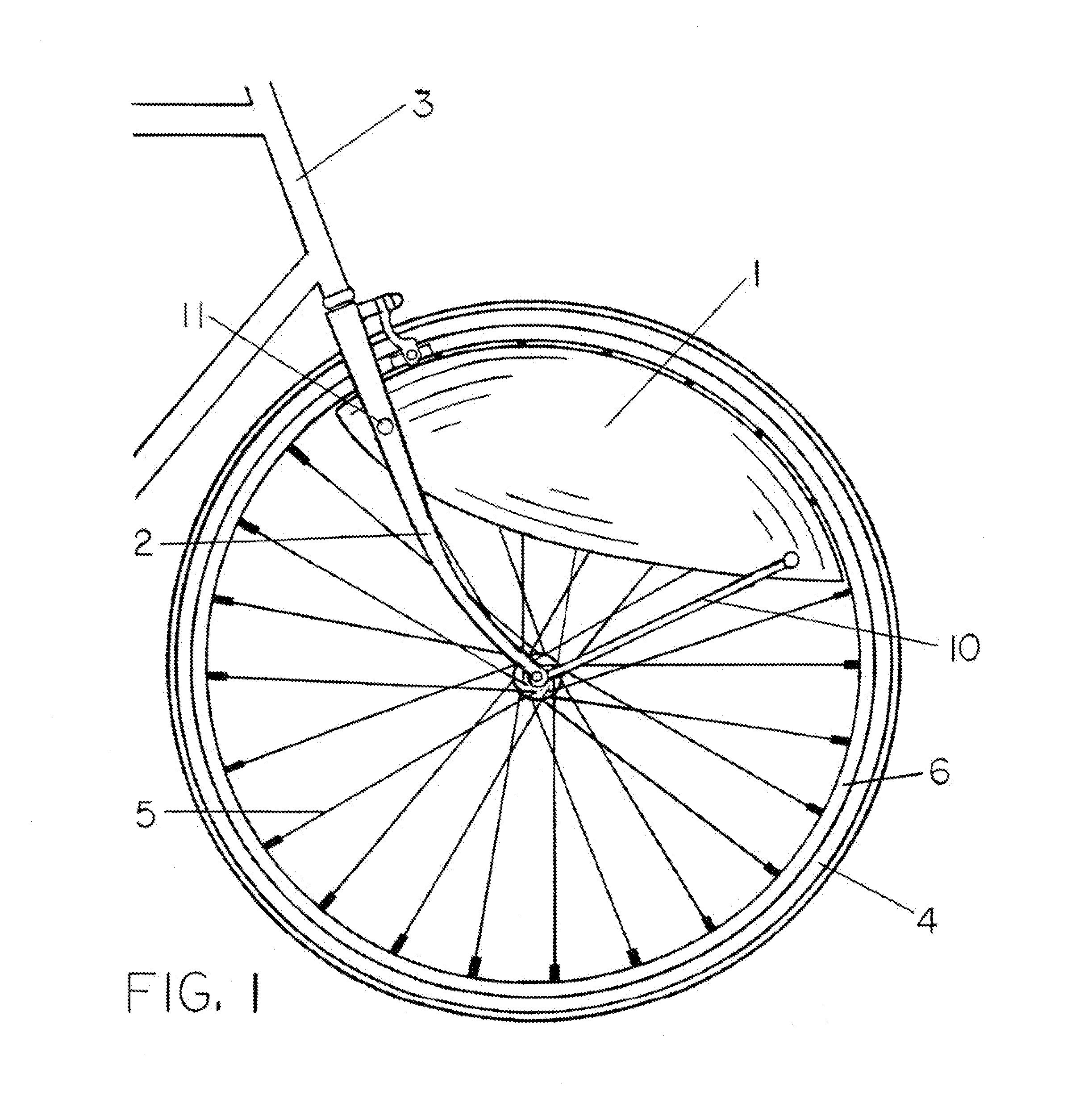 Streamlined tapered bicycle wheel spoke