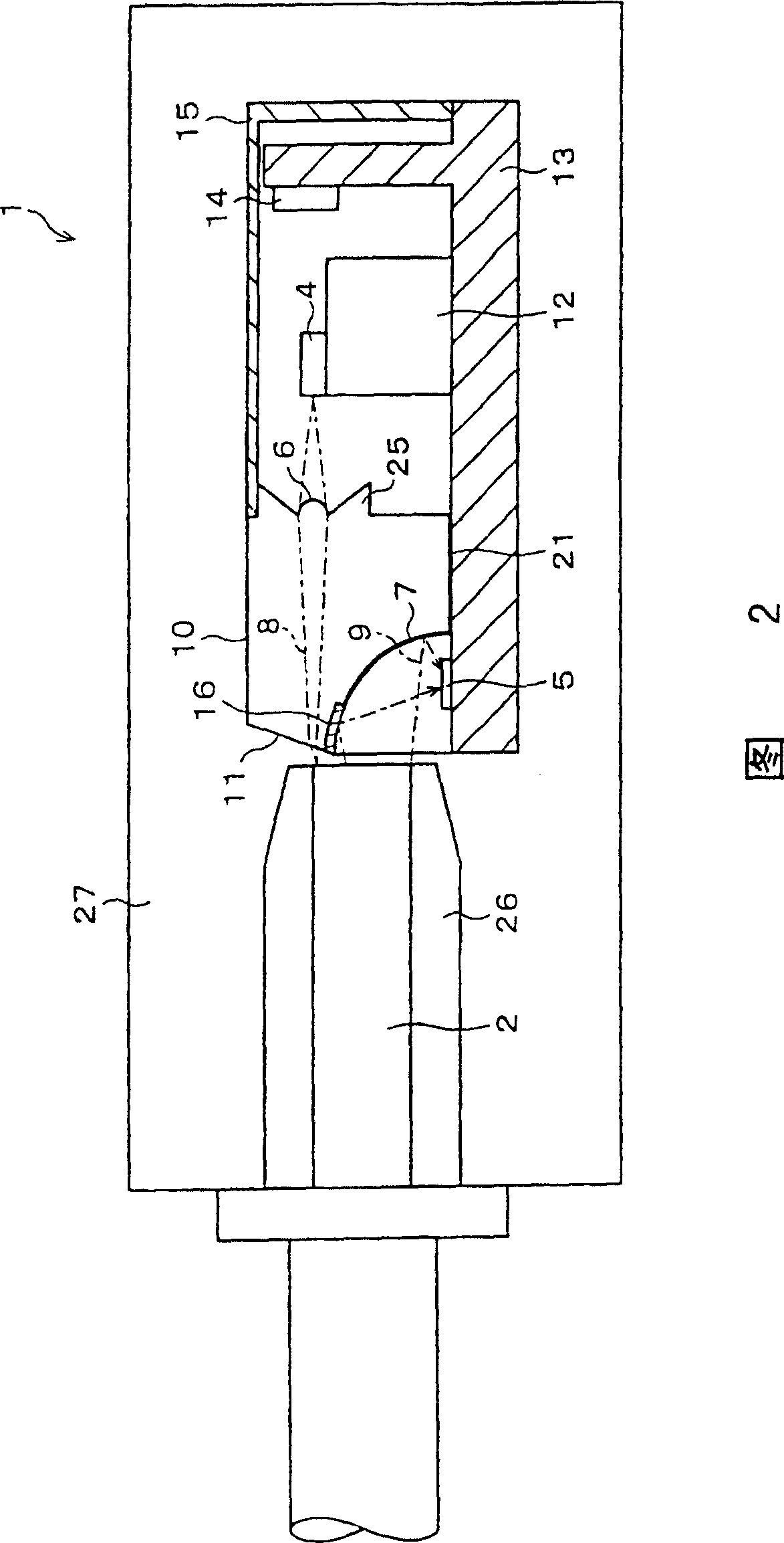 Bidirectional optical communication module