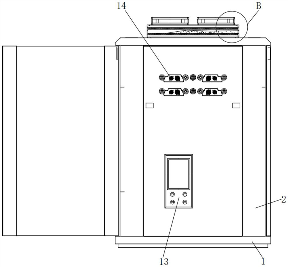 Server convenient for data line arrangement and classification and used for Internet science and technology service