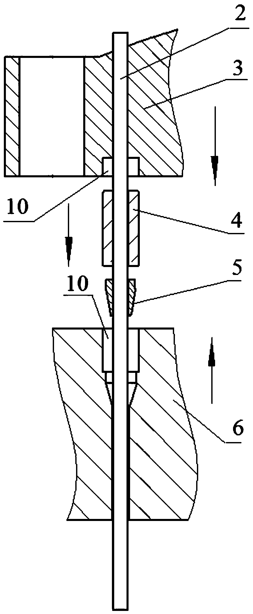 One-hole multi-point cabin penetrating sealing device and method for temperature and pressure measuring probe