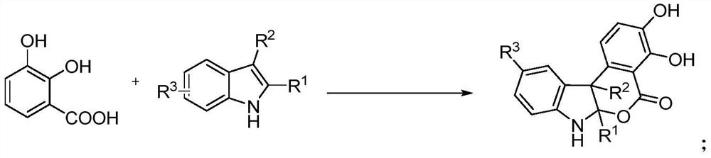 Indoline isochroman derivative as well as enzymatic synthesis method and application thereof