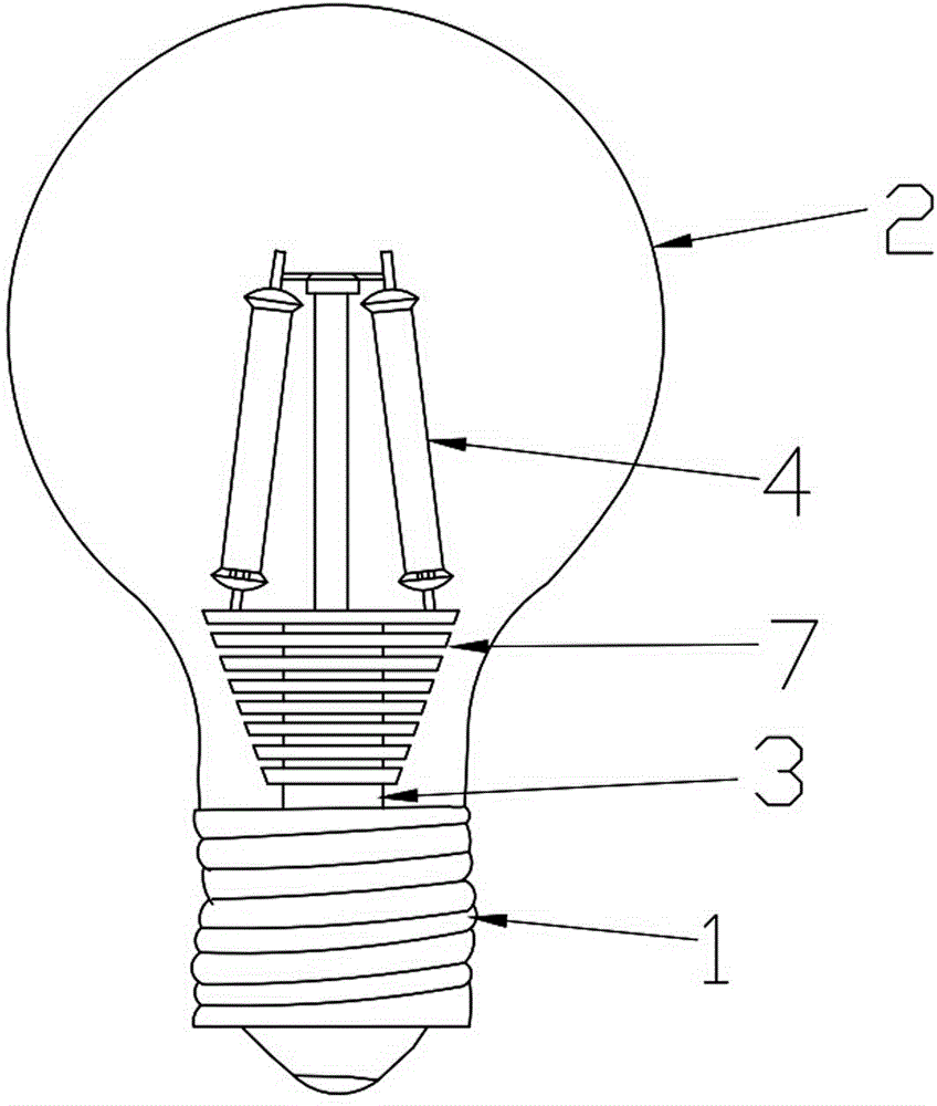 High-power LED bulb capable of achieving quick cooling