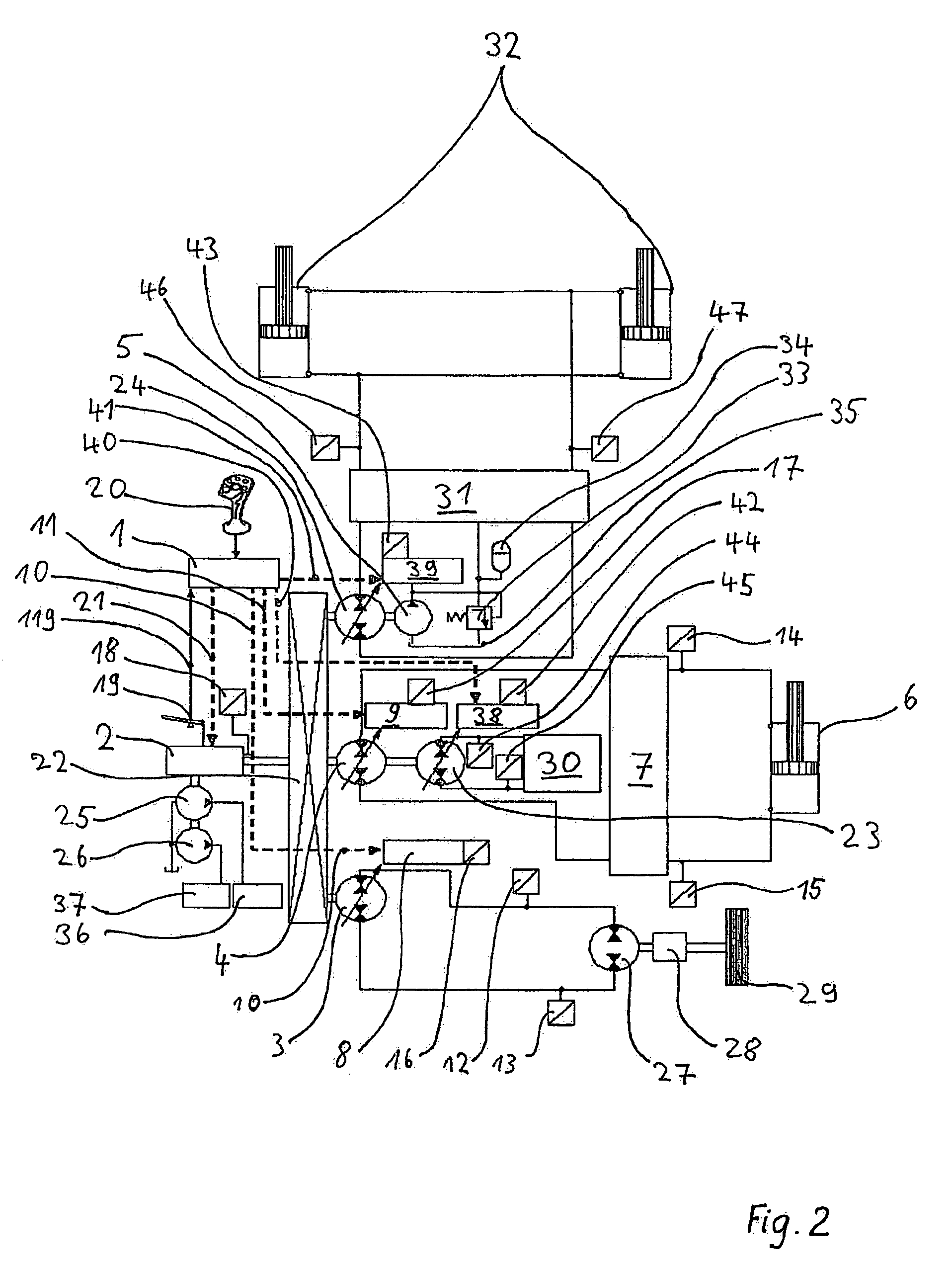 Method for controlling a hydraulic system of a mobile working machine