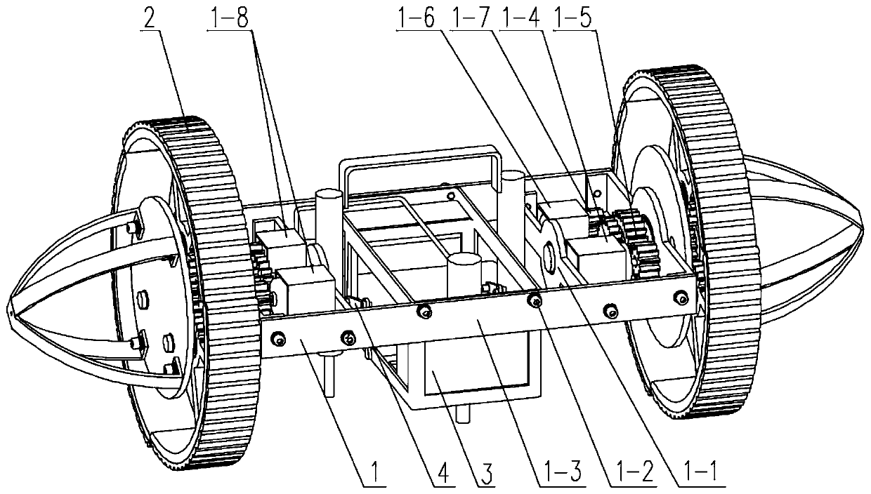 Lunar surface mobile robot capable of jumping and movement mode thereof