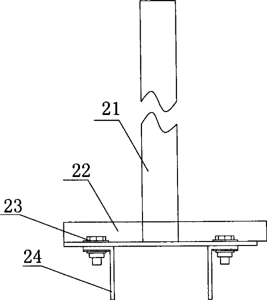 Mounting method of crane sliding contact line in workshop