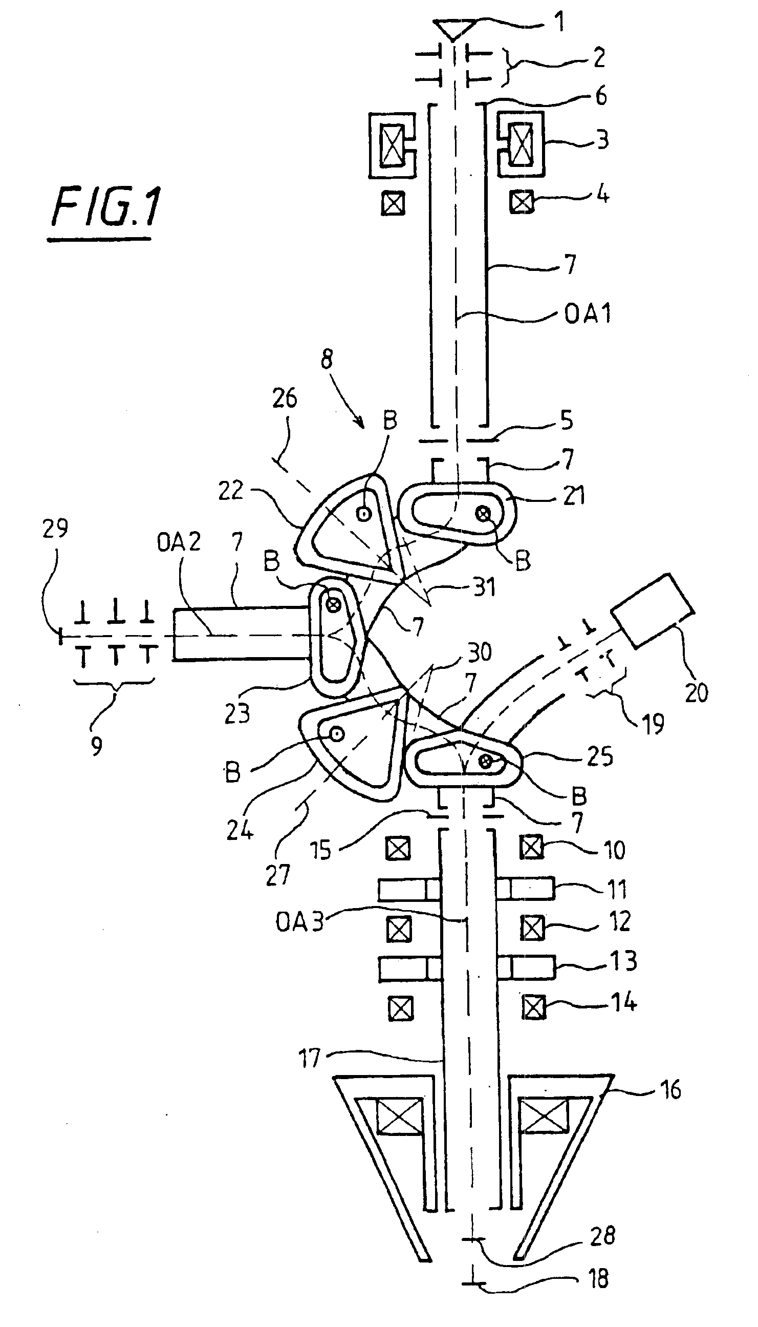 Particle beam system having a mirror corrector