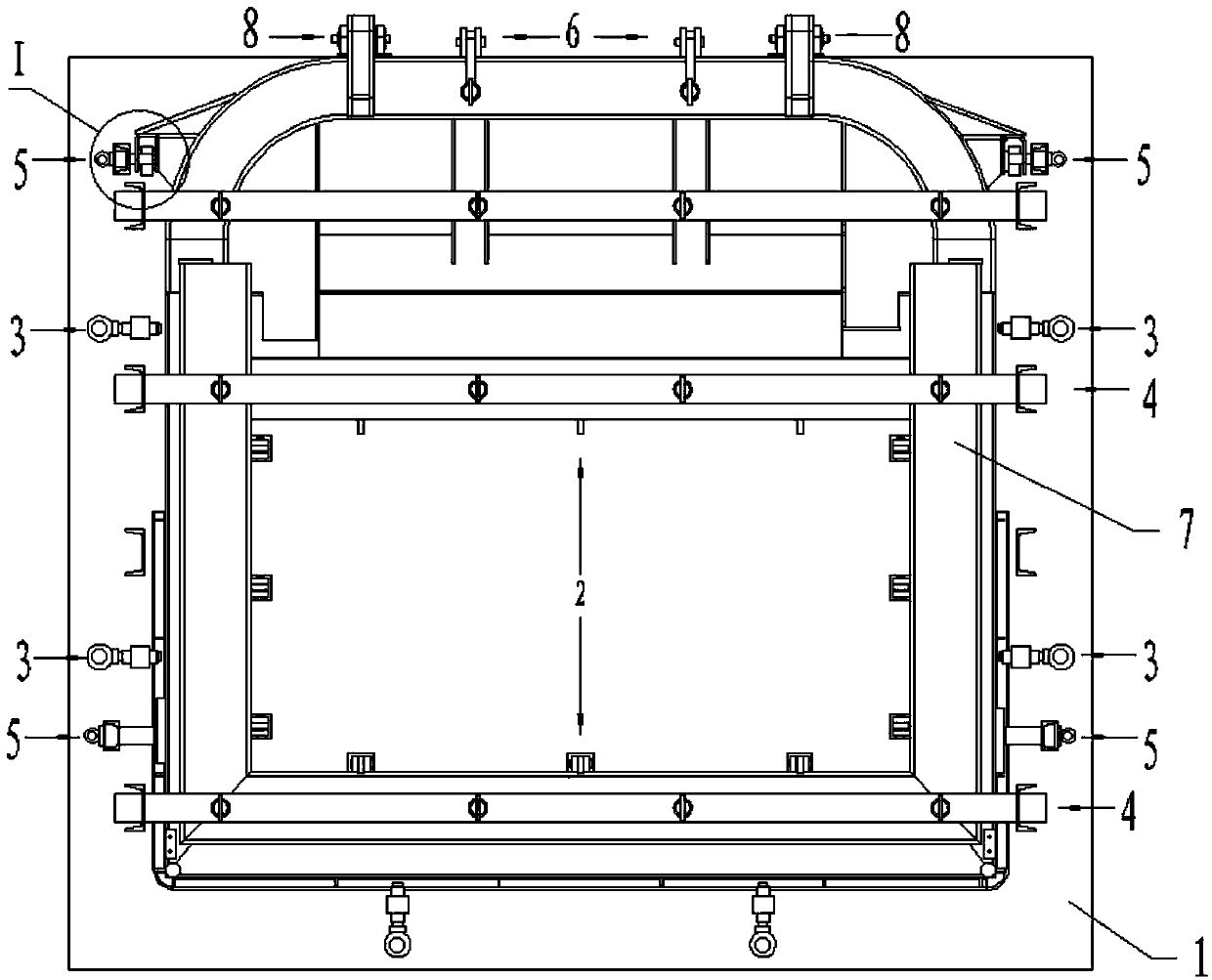 Rear compartment door tailor welding tool